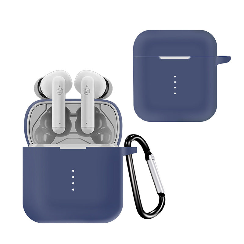 Silicone Skin for Boat Airdopes 141 Protective Cover Bluetooth Earbuds Case with Anti-Loss Buckle Silicone Skin for Boat Airdopes 141 Protective Cover Bluetooth Earbuds Case with Anti-Loss Buckle